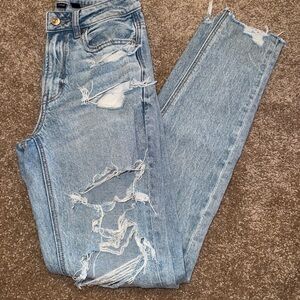 American Eagle  Blue Skinny Jeans Distressed